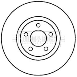 BORG & BECK Тормозной диск BBD5979S